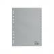 Zahlen Kunststoff-Register, 1 - 10, grau  6504-10