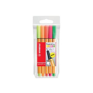 Fineliner point 88® Mini, 5er Etui  68805-1