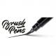 Brush Pen Pinselstift, schwarz GFKPF-AX