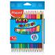 Dreikant-Buntstift COLORPEPS DUO, 12er Kartonetui 829601FC