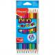 Dreikant-Buntstift COLORPEPS DUO, 12er Kartonetui 829601FC