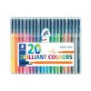 Fasermaler triplus BRILLIANT COLOURS, 20er Etui