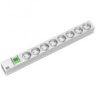 19" Steckdosenleiste, silber