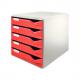 Schubladenbox Post-Set, lichtgrau / rot 5280-00-28