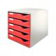 Schubladenbox Post-Set, grau / bordeaux 5280-00-89