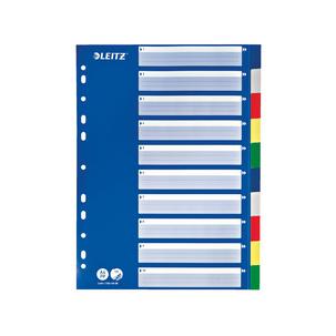 Blanko Kunststoff-Register Standard, 10-teilig 1256-60-00