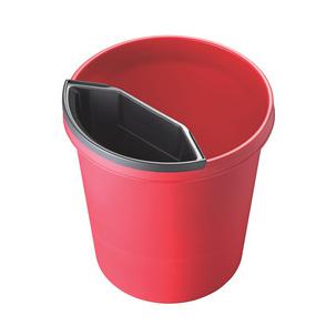 Gross-Papierkorb, rot - mit Abfall-Einsatz H6106225