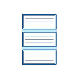 Randgestaltung, 76 x 35 mm, blau 5781
