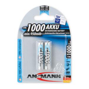 NiMH Micro (AAA) Akkus, 1000 mAH, 2 Stück 5030892