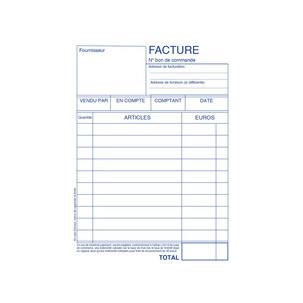 Bloc de caisse facture, fermé 2152