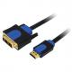 Symbolbild: HDMI - DVI-D 18+1 Anschlusskabel High Speed, in Verpackung CHB3105