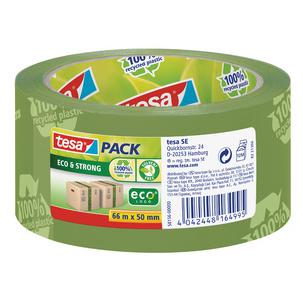 tesapack® Verpackungsklebeband Eco & Strong, bedruckt, grün 58156-00000-00