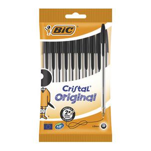 Kugelschreiber Cristal Origial, schwarz, 10er Beutel 830864