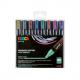 Pigmentmarker POSCA PC-5M, 8er Etui, metall Farben PC-5M/8