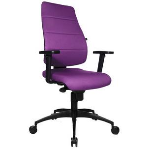 Bürodrehstuhl "Synchro Soft", violett mit optionaler Armlehne Typ H1 SN300 T33
