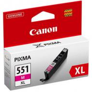 Canon Tinte für Canon Pixma IP7250, magenta, HC Inhalt: 11 ml (CLI-551XLm / 6445B001) Pixma IP8750 / IX6850 / MG5450 / MG5550 / MG6350 / MG6350S / MG6450 /  MG7150 / MX725 / MX925