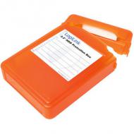 Logilink schutzbox fr 1x 3,5"" hdd orange, beschriftungslabel (ua0133o)