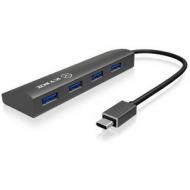 Icy box usb3.0 hub type-c icy box ib-ac6405-c,4xusb3.0 type-a (ib-ac6405-c)