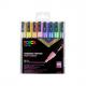 Pigmentmarker POSCA PC-3M, 8er Etui, Pastell PC3M/16A ASS21