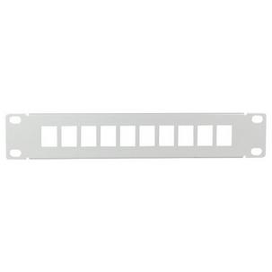 10" Keystone Patch Panel, lichtgrau  ACT107