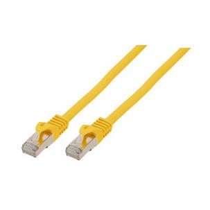 Flach-Patchkabel Kat. 6A mit Kat. 7 Rohkabel, gelb BS75525-SLY