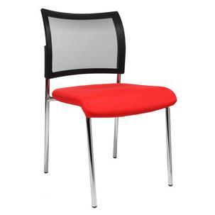 Besucherstuhl "Visit 10 Netz", rot NV290 G210