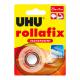 Klebefilm rollafix transparent inkl. Handabroller, 19 mm x 7,5 m 36965