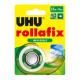 Klebefilm rollafix invisible inkl. Handabroller, 19 mm x 7,5 m 36970