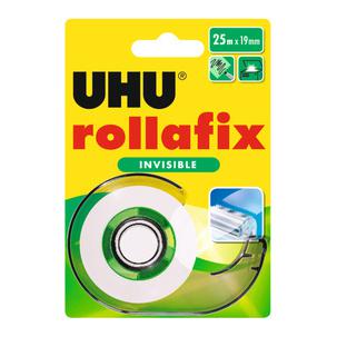 Klebefilm rollafix invisible inkl. Handabroller, 19 mm x 25 m 36970