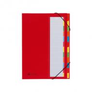 Ordnungsmappe DESKORGANIZER Color, 12-teilig, rot