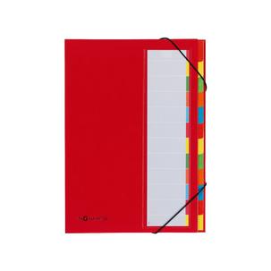 Ordnungsmappe DESKORGANIZER Color, 12-teilig, rot 44133-01