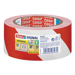 Signal Markierungs- und Warnklebeband Premium, rot / weiß 58131-00000-01