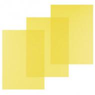 Einbanddeckel, gelb transparent