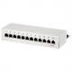 Desktop Patch Panel Kat.6, 12 Port, lichtgrau NP0017