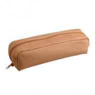 Schlamper-Etui Naturleder, rechteckig