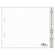 A-Z Kunststoff-Register, halbe Hhe, wei