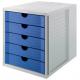 Schubladenbox KARMA, grau/blau 14508-16