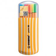 Fineliner point 88, 20er Zebrui Neon