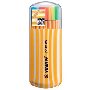 Fineliner point 88, 20er Zebrui Neon 8820-022