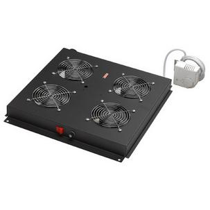 Dachlüftereinheit, 4 Lüfter, schwarz DN-19 FAN-4-B-N