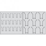 Beispiel: 18 x DIN lang / 9 x DIN A4