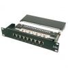 10" Patch Panel, Kat. 5e, geschirmt, 8 Port