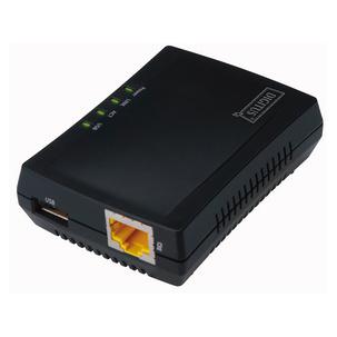 Mini Multifunktions Printserver, 1 x USB 2.0 + 1 x RJ45 + Netzwerk USB Hub DN-13020