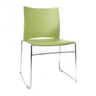 Besucherstuhl "W-Chair", grün