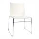 Besucherstuhl "W-Chair", weiß ch490-0