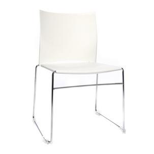 Besucherstuhl "W-Chair", weiß CH490-2