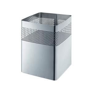 Stahl-Papierkorb mit Lochdekor, silber H2515900