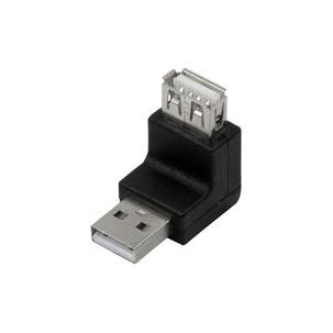 USB 2.0 Adapter, USB-A Stecker - USB-A Kupplung, 270 Grad gewinkelt  AU0027