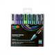Pigmentmarker POSCA PC-5M, 8er Etui, standard Farben PC5M/8METAL09PF