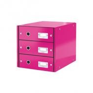 Schubladenbox Click & Store WOW, pink